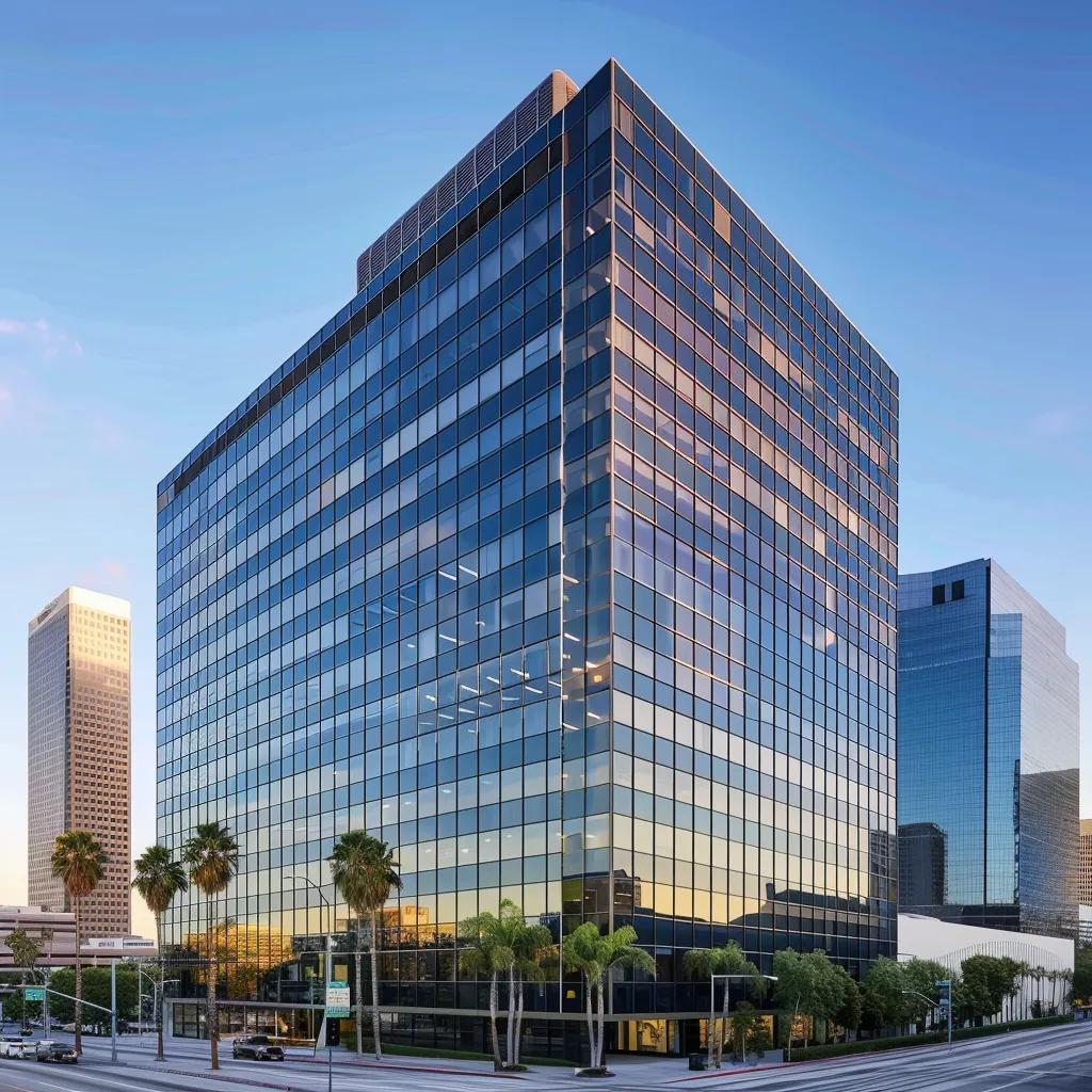 Prestigious law firm building in Los Angeles, symbolizing top-ranked legal representation