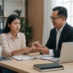 Patient consulting with a lawyer about medical malpractice in Los Angeles