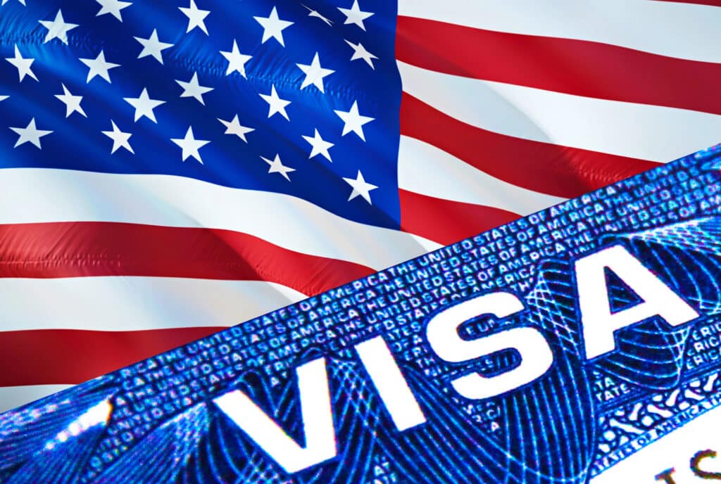 a US VISA PICTURE REPRESENTING Navigating eb2 visa in california