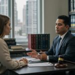 Houston personal injury lawyer regulations consulting-with-a-client-in-a-professional-office-setting