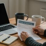 Cozy home office with legal documents and a laptop, highlighting the importance of Power of Attorney in Florida
