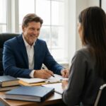 Utah Personal Injury Lawyers consulting with a client in a professional office setting